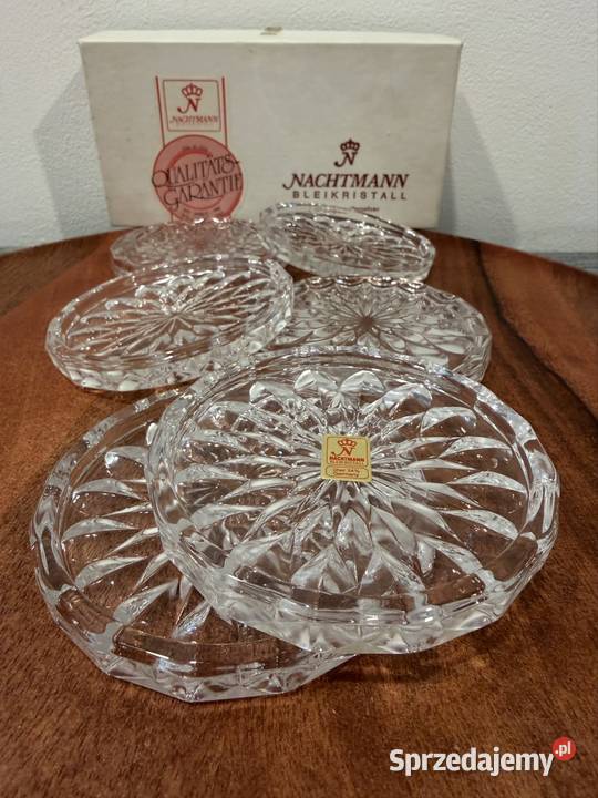 Kryształowe podkładki na kieliszki Cybinka