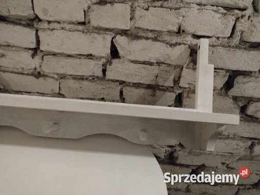 Wieszak3 zawieszki z pólką biały Luboń
