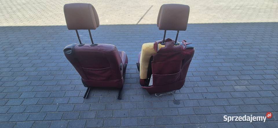 Fotel Fotele Czerwone Komplet Megane 2 Coupe Grabienice sprzedam