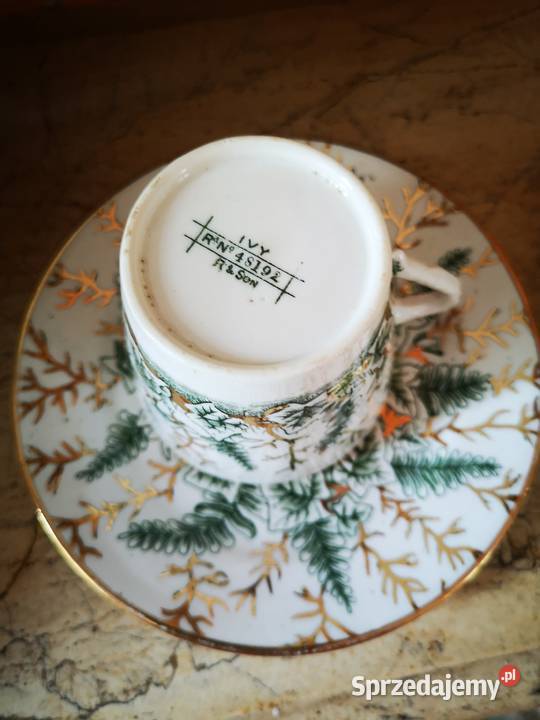 Filiżanka z talerzykiem deserowym Ivy R Son Porcelana i szkło Gdańsk sprzedam