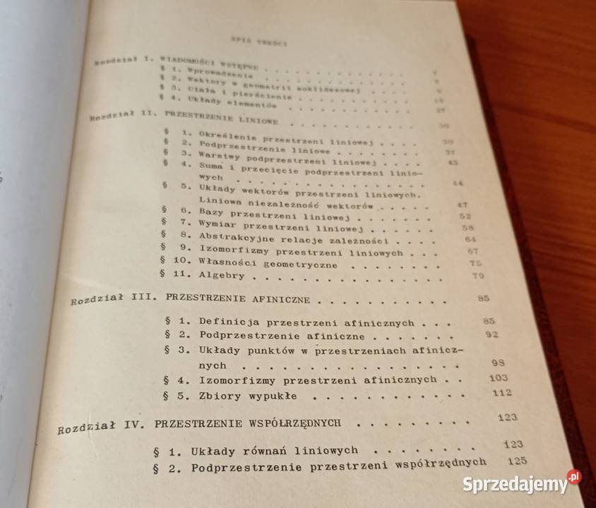 Algebra liniowa z geometrią Andrzej studia Gdańsk