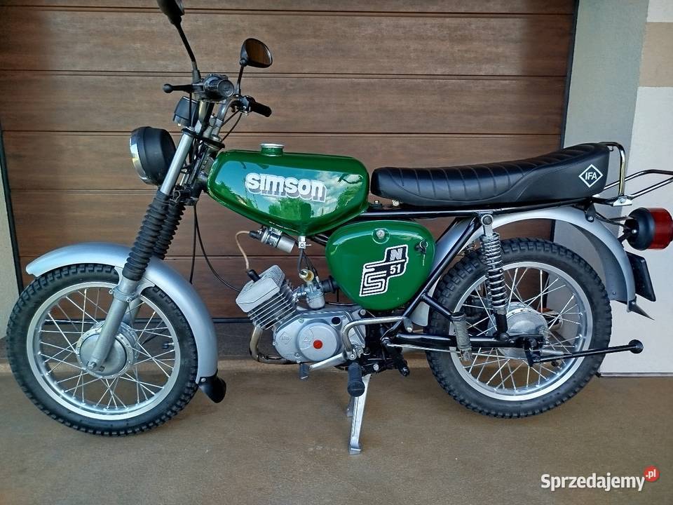 Simson S 51 ważny przegląd i ubezpieczenie Simson Pajęczno sprzedam