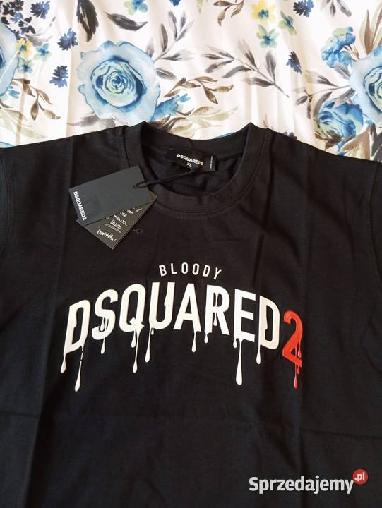Tshirt męski bawełniany Dsquared2 nowoczesny sprzedam