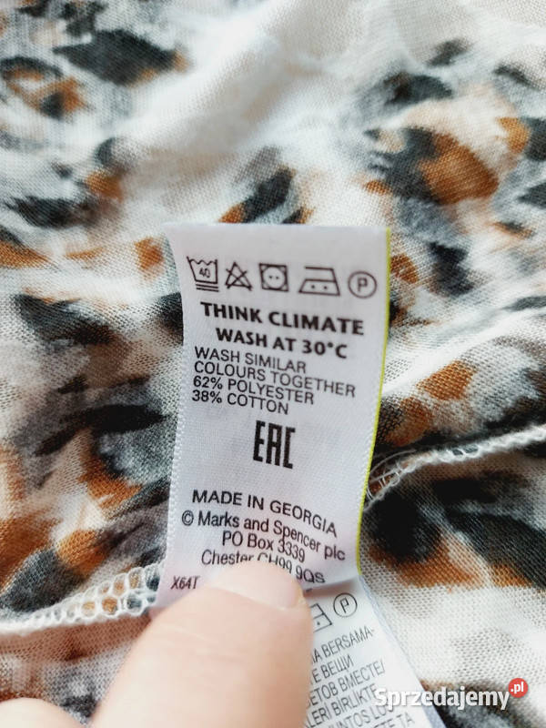 Bluzka koszulowa damska na guziki bez Złoczew