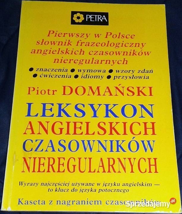 Leksykon angielskich czasowników nieregularnych miękka lubelskie Chełm