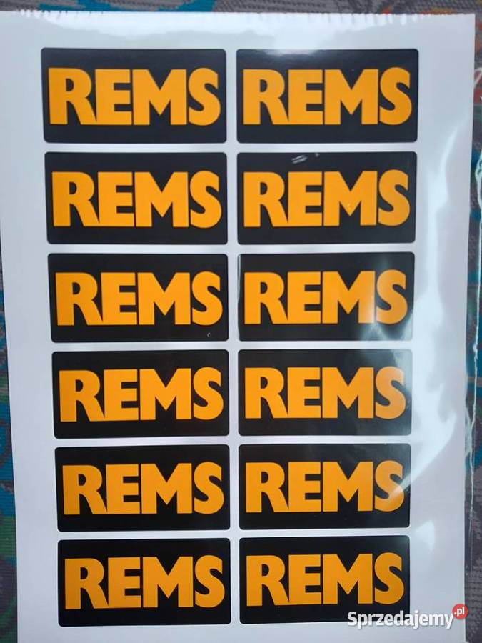 Naklejki logo REMS NOWE Poznań