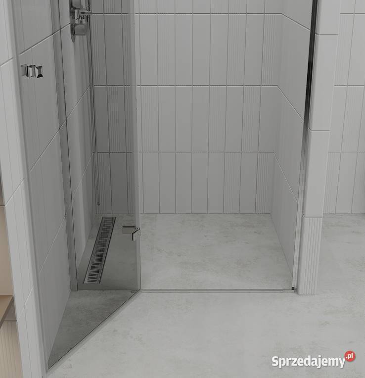 DRZWI PRYSZNICOWE otwierane uchylne SZKŁO 6 mm Choroszcz