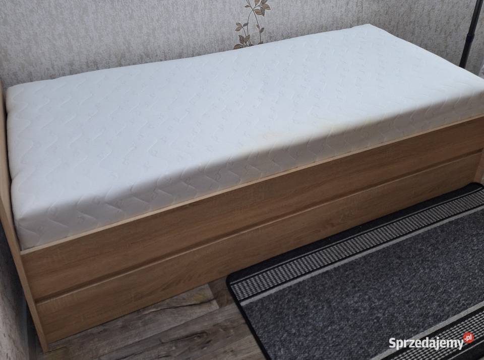 Łóżko z materacem 90X200 dąb sonoma Nakło nad Notecią