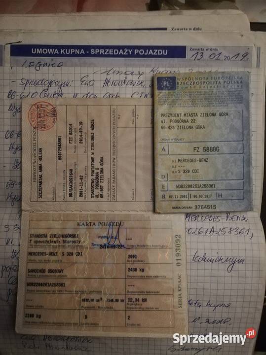 mercedes S 320 cdi 2001 dolnośląskie Jelenia Góra