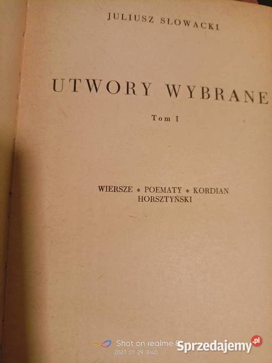 Utwory wybrane Słowacki książki lektury szkolne Warszawa