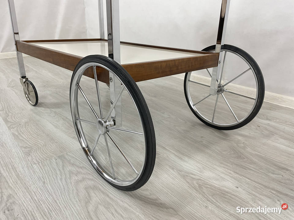 Stolik Barek Design Bauhaus Chrom Art Deco 1960 Łódź