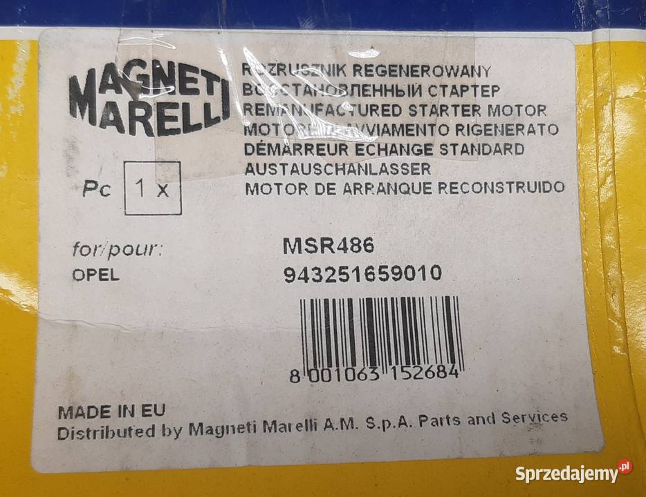 ROZRUSZNIK OPEL ASCONA C ASTRA F G KADETT D E Mielęcin