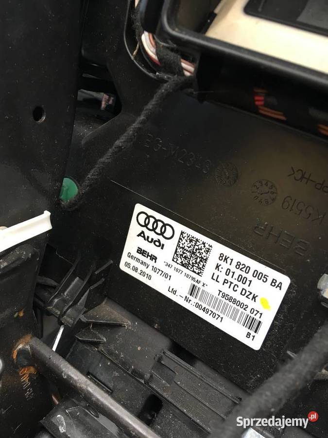 nagrzewnica audi A4 B8 A5 S5 Q5 SQ5 8k1820005ba