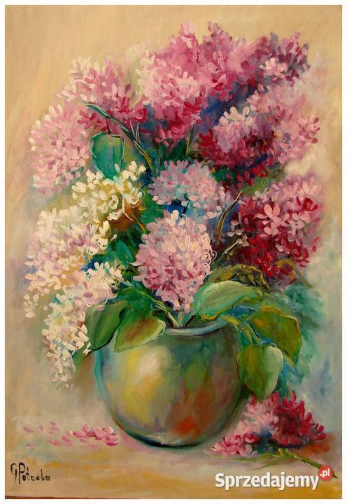 Bzy obraz olejny 5639 Błonie sprzedam