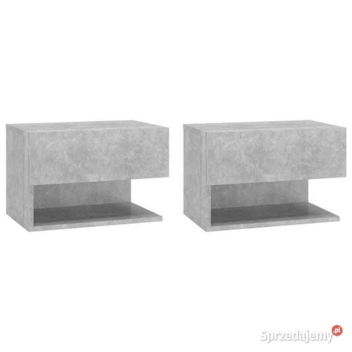 vidaXL Wiszące szafki nocne 2 szarość