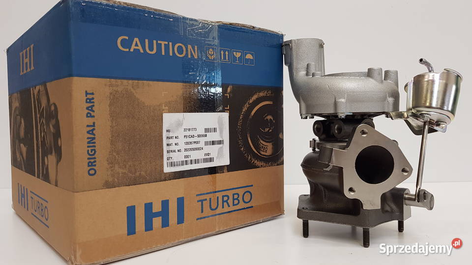 Nowa turbosprężarka IHI VVQ1 F51CADS0066B Siedlce