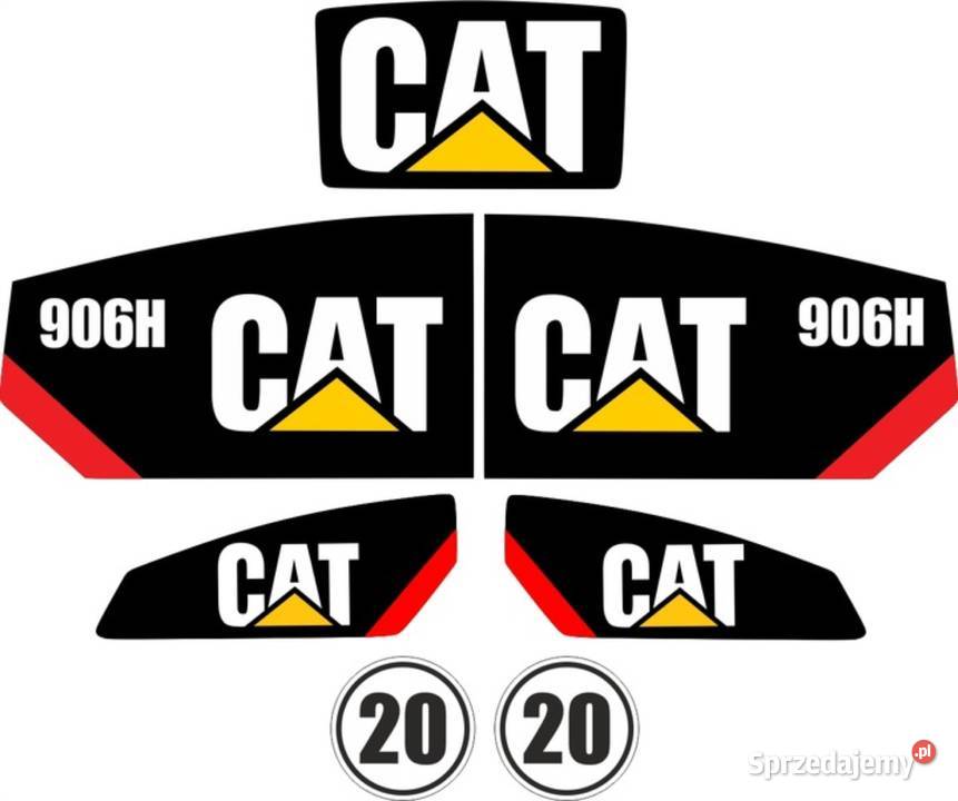 NAKLEJKI NA MASZYNĘ CAT 906H 906M kujawsko-pomorskie Nakło nad Notecią