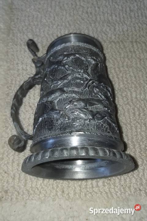 Cynowy kufel myśliwski mazowieckie Warszawa