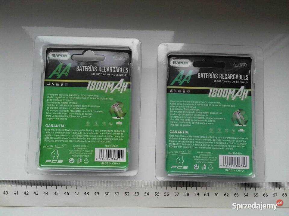 Akumulator NiMH 12V AA 1800mAh 1 sztuka RAPTOR Bydgoszcz