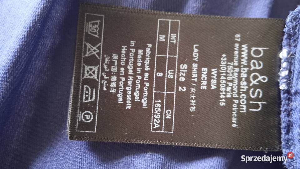 GRANATOWA ETAMINKOWA LUŹNA BLUZECZKA BASH r 44 Rozmiar 44(XXL) wielkopolskie sprzedam