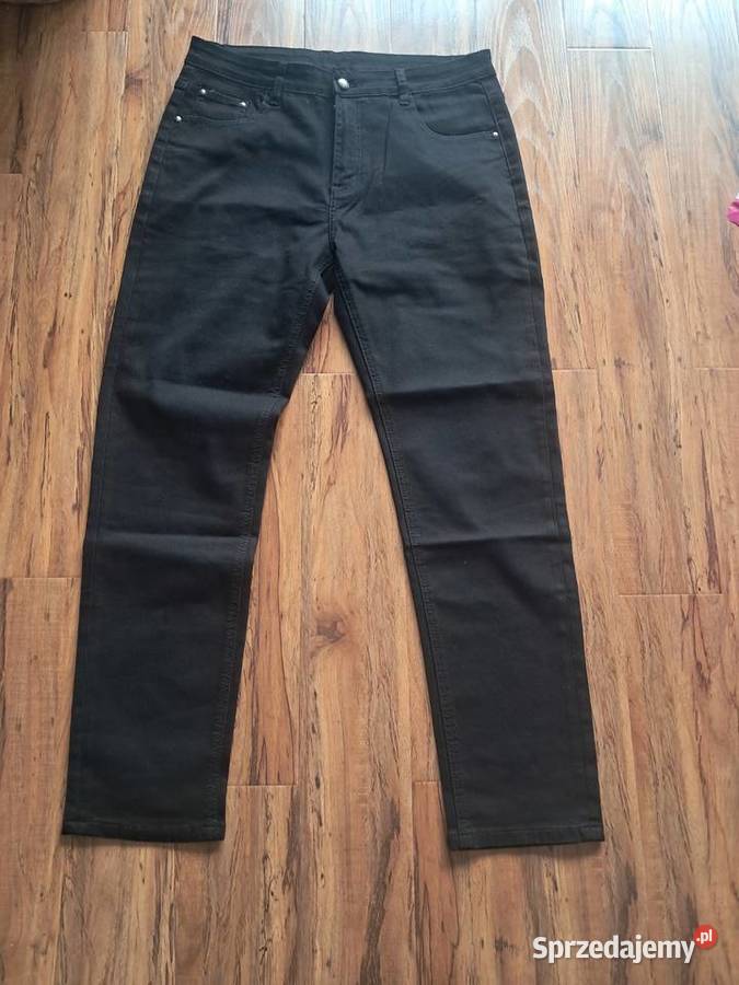nowe czarne spodnie jensowe na wyższego Sandomierz sprzedam