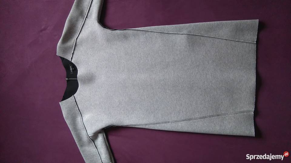 Reserved Concept Sukienka szara oversize z Spódnice i sukienki