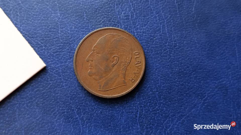 Stare monety 5 ore 1958 Norwegia Lesko