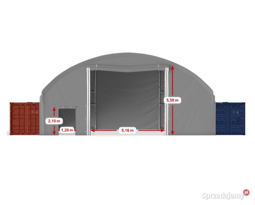 12x6m Namiot ZADASZENIE do kontenera Sprzedaż Tarnobrzeg