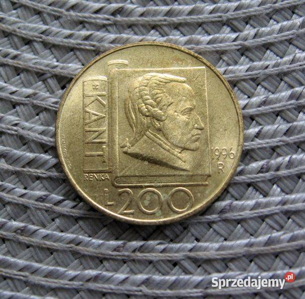 San Marino 200 Lirów 1996r Kant Ładna wielkopolskie Kalisz