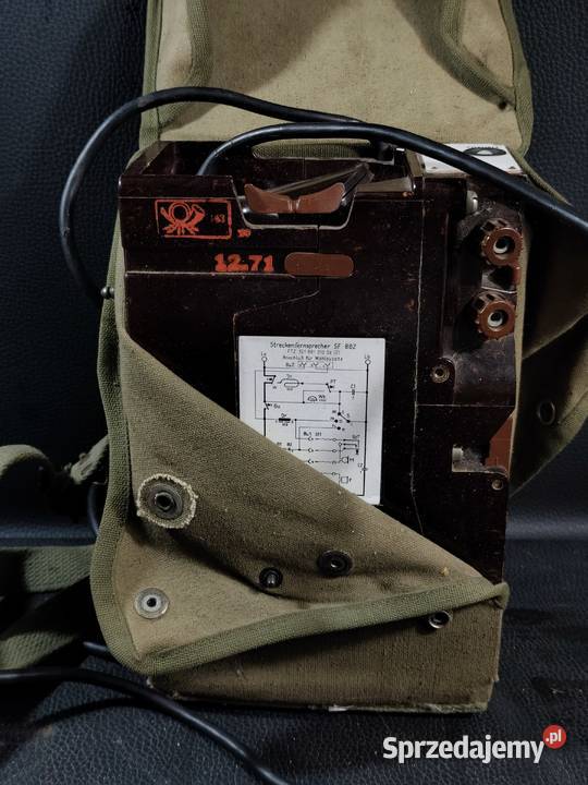 Zabytkowy Niemiecki Telefon Kolejowy SF 882 Kolekcje łódzkie