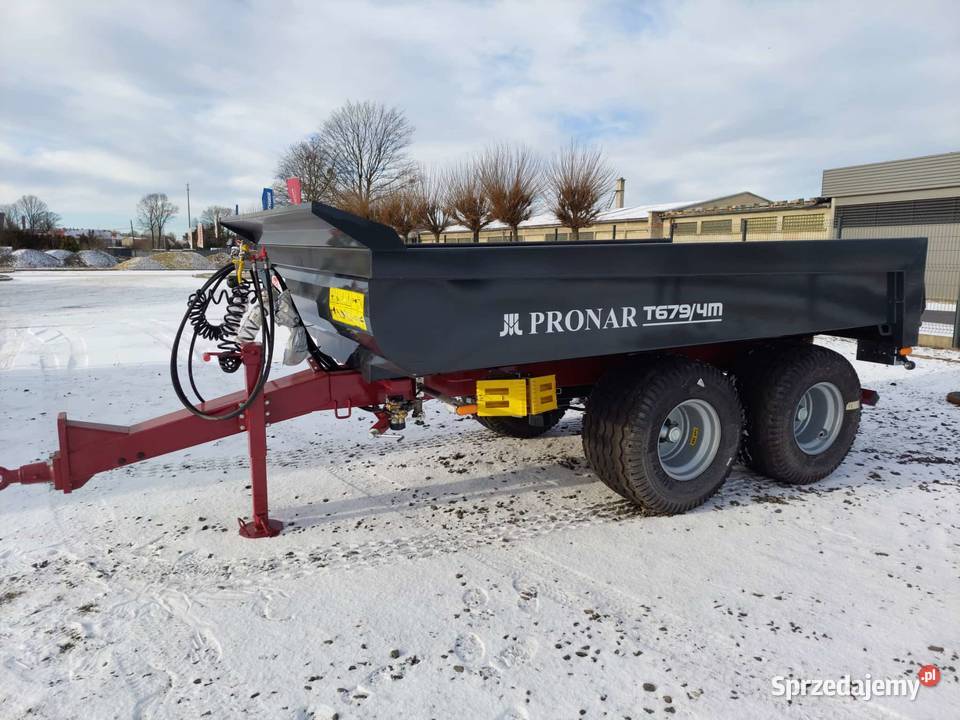 PRZYCZEPA BUDOWLANA T6794m PRONAR nieuszkodzony Przyczepy rolnicze