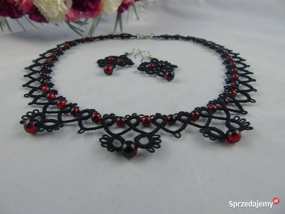 Biżuteria frywolitkowa małopolskie Wiśniowa