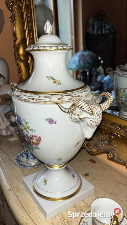 Amfora Furstenberg Germany Ręcznie zdobiona Porcelana i szkło Gdańsk sprzedam