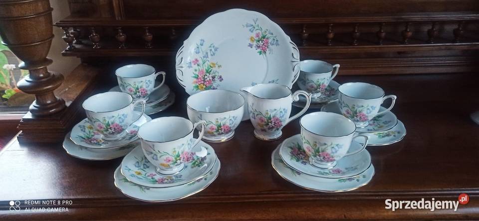 Filiżanka z talerzykiem Queen Anne Old Country Porcelana i szkło Gdańsk