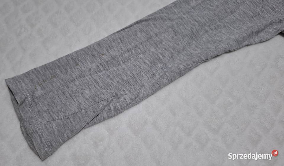 Koszulka długi rękaw chłopięca szary melanż