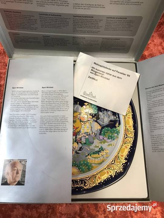 Talerz Rosenthal Bjrn Wiinblad Kolędy na sprzedam