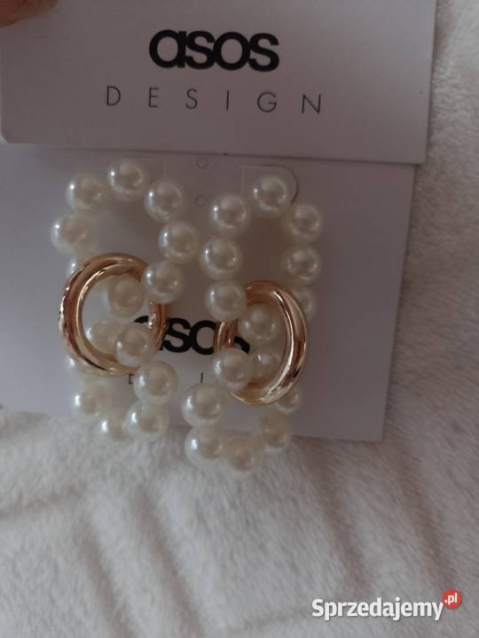 ASOS Ekskluzywne perłowe Kolczyki z Londynu NOWE Kraków