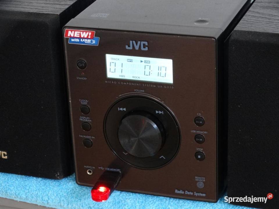 Wieża JVC CAUXG210 pilot CD USB mp3 kol WYSYŁKA podkarpackie Jasło