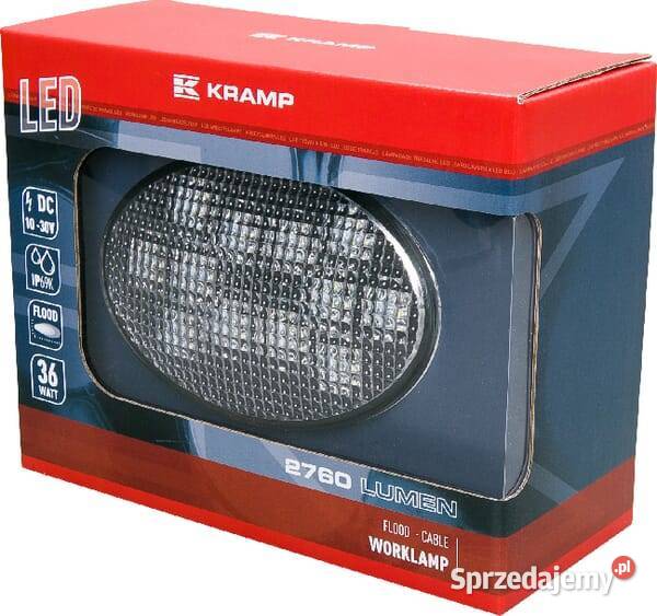 Lampa robocza LED owalna 36W 2760 lm 1030V Oświetlenie Kamionna