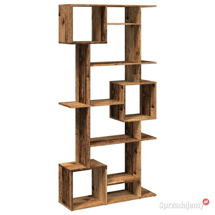 Regał przydymiony dąb 92x29x188 materiał Warszawa