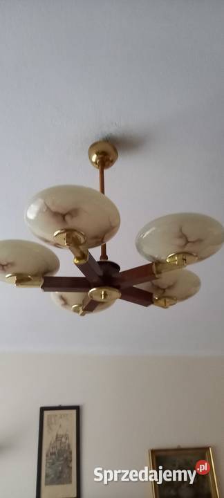 Pięcioramienny żyrandol w stylu Art Deco Skierniewice sprzedam