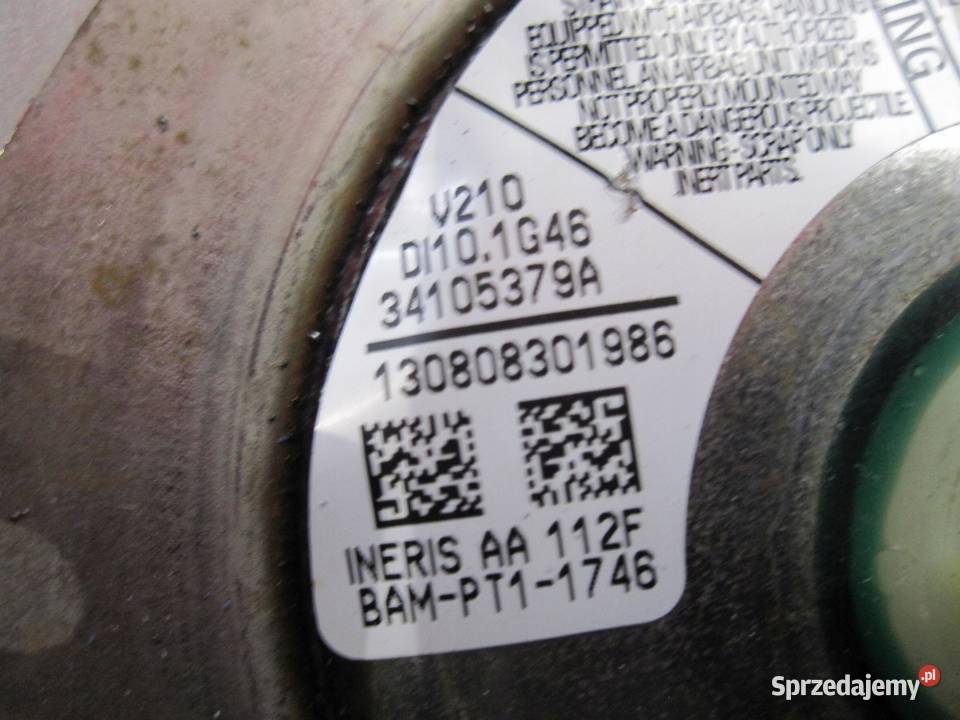 NISSAN JUKE I 13r AIRBAG poduszka kierowcy osobowe świętokrzyskie