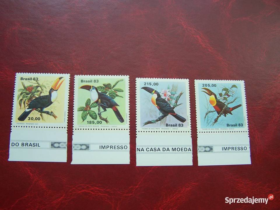 Brazylia 1983 MNh Mi 1964 67 Fauna Ptaki Tukan Tychy
