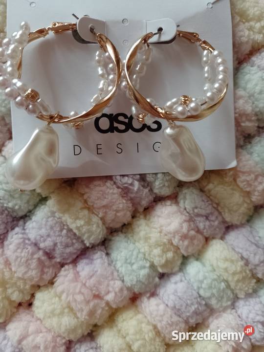 ASOS Bogato zdobione kolczyki ślubne z Londynu małopolskie Kraków sprzedam