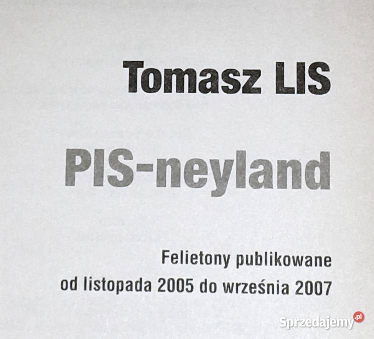 PISneyland Tomasz Lis Pozostałe lubelskie Chełm sprzedam