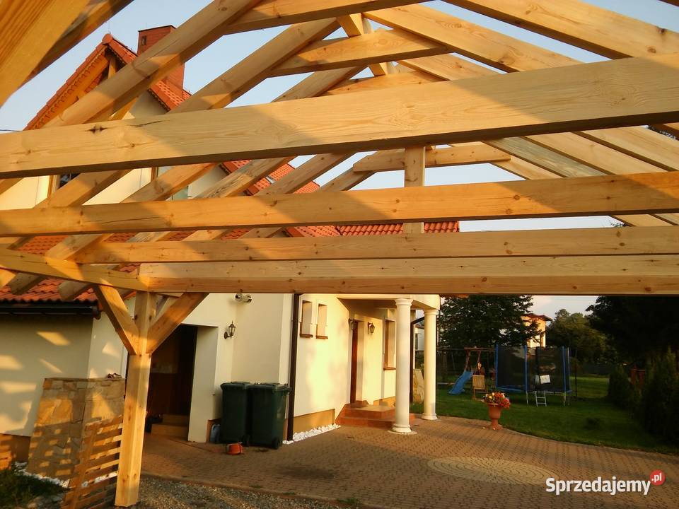 Wiata garażowa drewniana 6 x 8 Kozienice