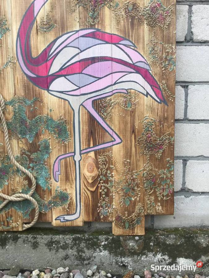 Obraz na drewnie efekt postarzenia Opatówek sprzedam