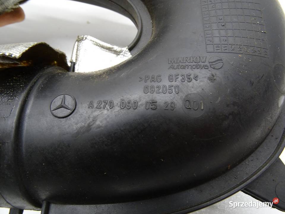 RURA PRZEWÓD INTERCOOLERA A2700900529 MERCEDES