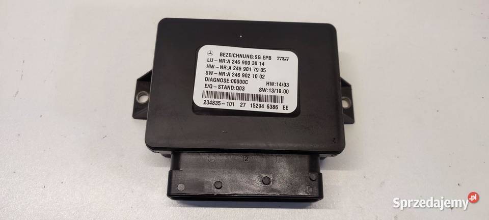 MERCEDES X117 CLA MODUŁ HAMULCA RĘCZNEGO