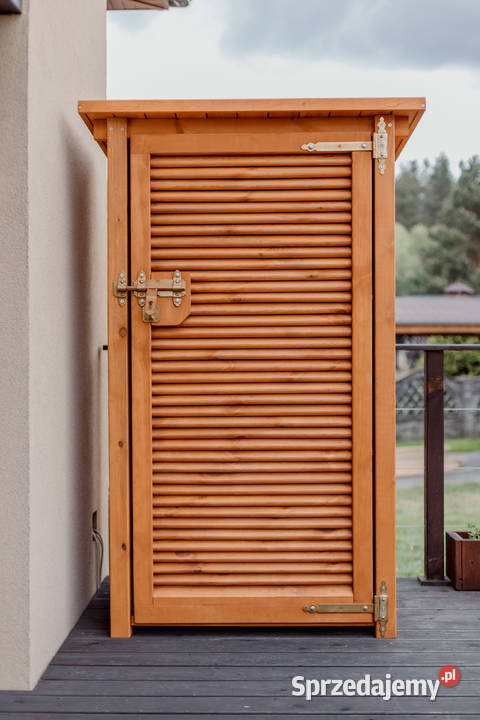 Szafa ogrodowa drewniana drzwi jednoskrzydłowe Kalety sprzedam